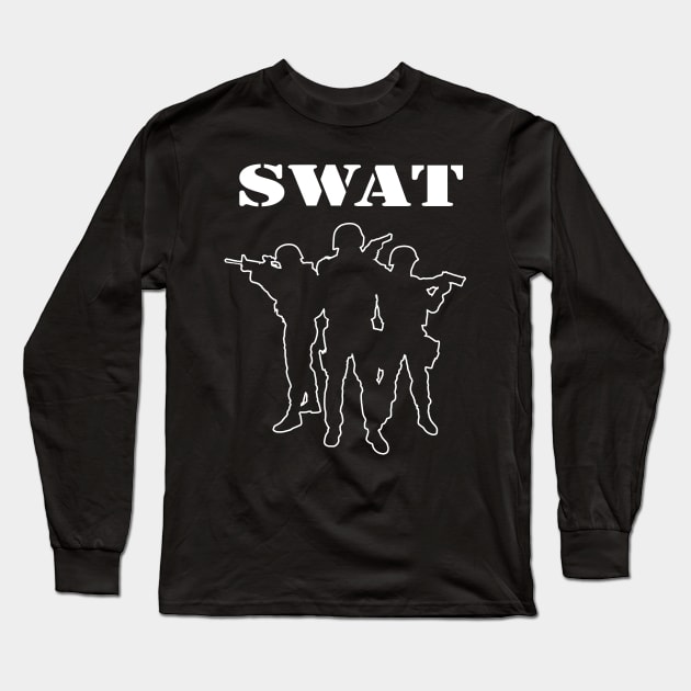 SWAT team in action Long Sleeve T-Shirt by Getmilitaryphotos
